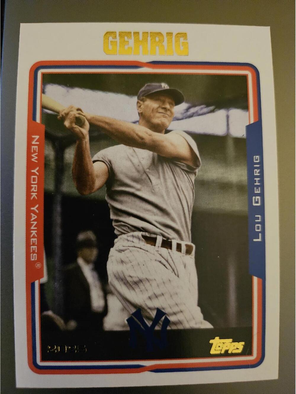 Lou Gehrig - HOF - 2025 Topps Archives #226 - yankees - RAW mint - Picture 1 of 2